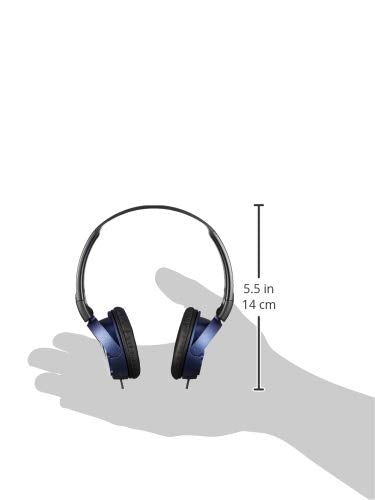 Sab Milenga Extra Bass MDR-XB450AP On-Ear Wired Headphones with Mic (Blue)